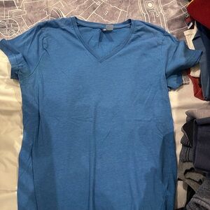 H&M Divided Blue V-Neck Top